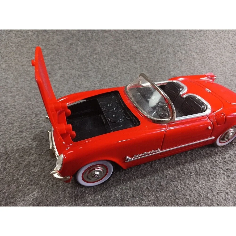 50s Fifties Tinplate Friction Car Red 1953 Corvette Roadster Missing Cassette
